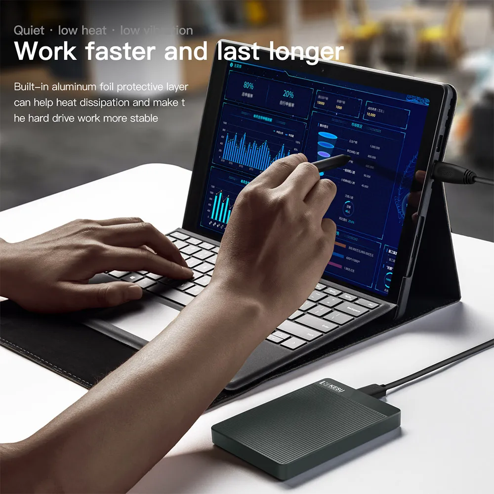 KESU przenośny zewnętrzny dysk twardy 500 gb/1 tb/2 tb pamięć HD USB urządzenie pamięci dysku twardego dysk twardy wymienny komputer stacjonarny Notebook