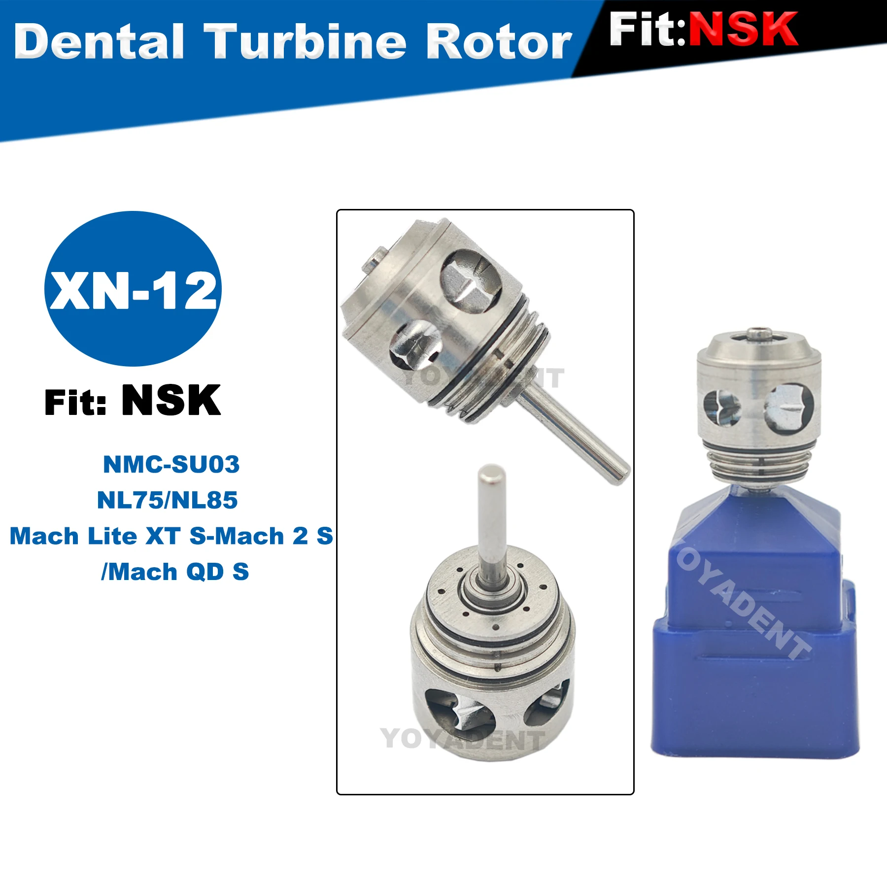 

Fit NSK NL75/NL85 Mach Lite XT S-Mach 2 S/Mach QD S High Speed Handpiece Dental Turbine Cartridge Air Rotor NMC-SU03