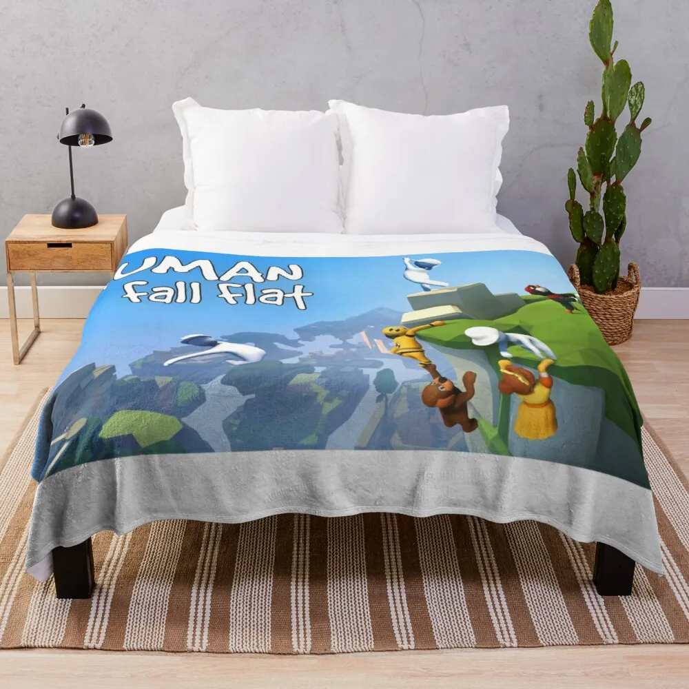 Human Fall Flat Throw Blanket plush queen size blanket