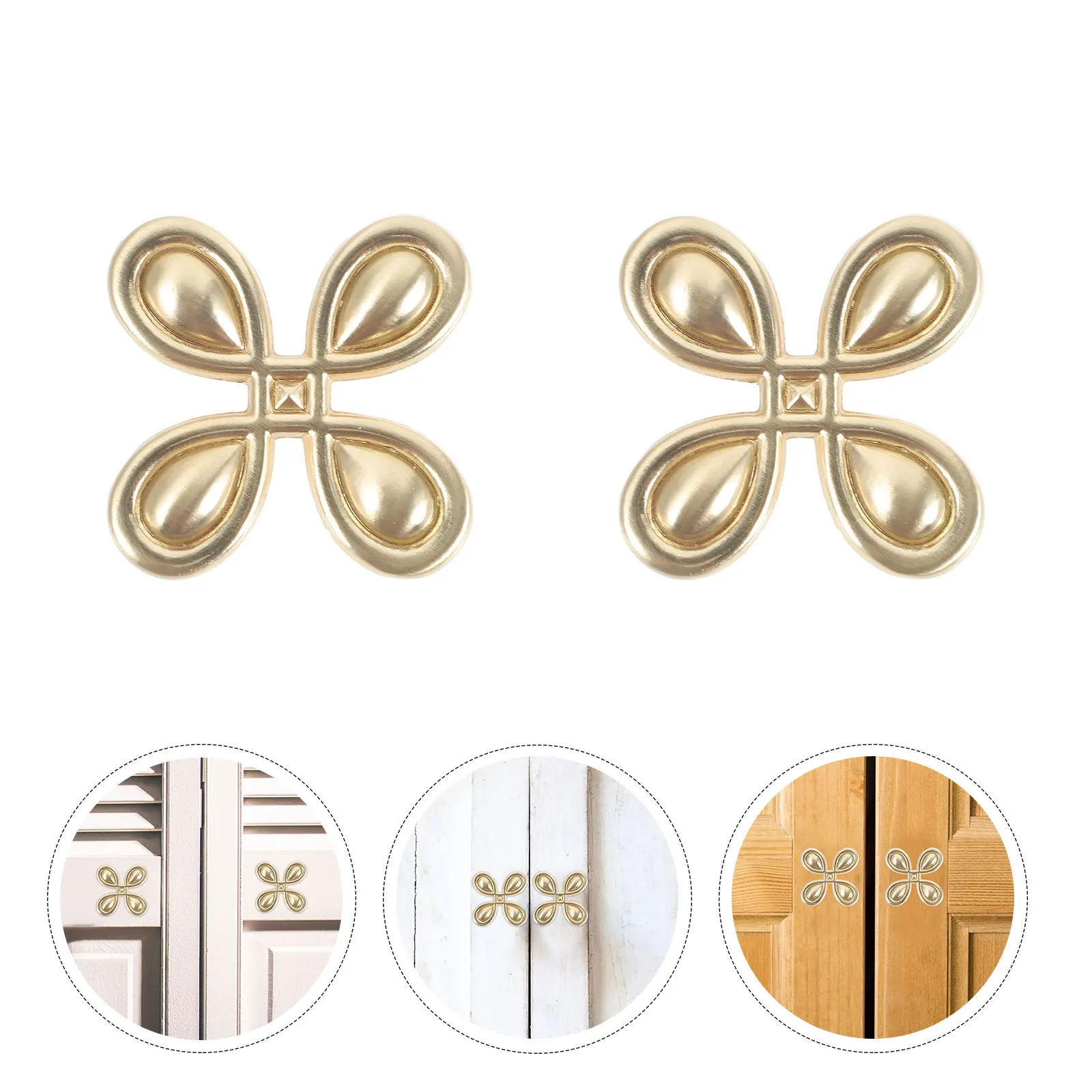

2Pcs Zinc Alloy Cabinet Knobs Sturdy Metal Drawer Pulls Modern Furniture Handles for Wardrobe Dresser Cupboard