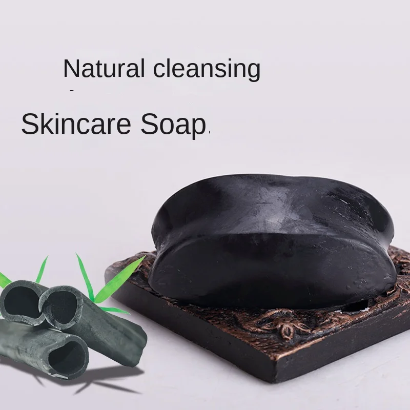 

Thailand Bamboo Charcoal Handmade Soap Oil Removing Cleansing Blackhead Essential Oil Soap Bath Soap