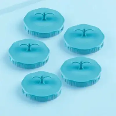 

5Pcs PP Tpr Shampoo Brush Round Scalp Massager Deep Clean Hair Roots Portable Home Use Random Color Hair Combs