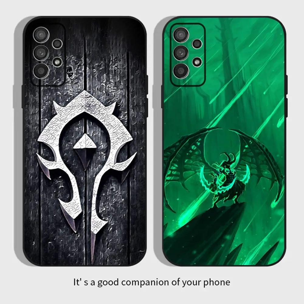 World Of W-Warcraft W-Wow Phone Case For Samsung Galaxy A13,A21s,A22,A31,A32,A52,A53,A71,A80,A91 Soft Black Cover