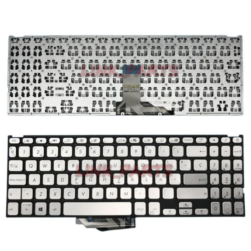 NEW Latin Spanish Keyboard for Asus X515M X515MA X515EANS X515EP X515EPN Silver Replacement Laptop Keyboard
