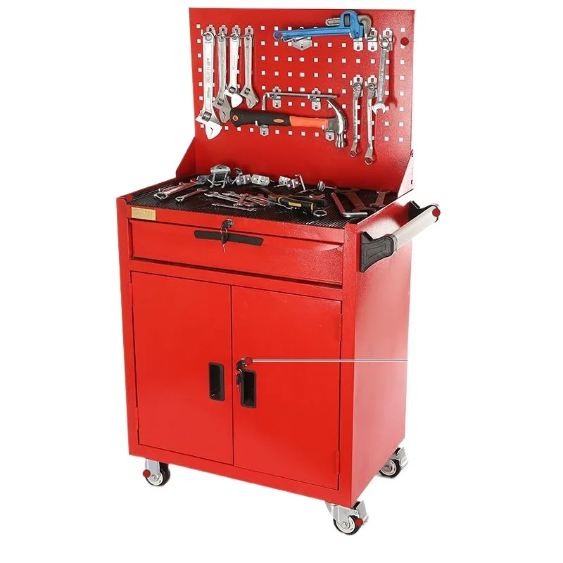 Tool Cart Trolley Multifunctional Movable Thickened Maintenance Trolley Drawer Type With Cabinet Tool Cabinet Toolbox