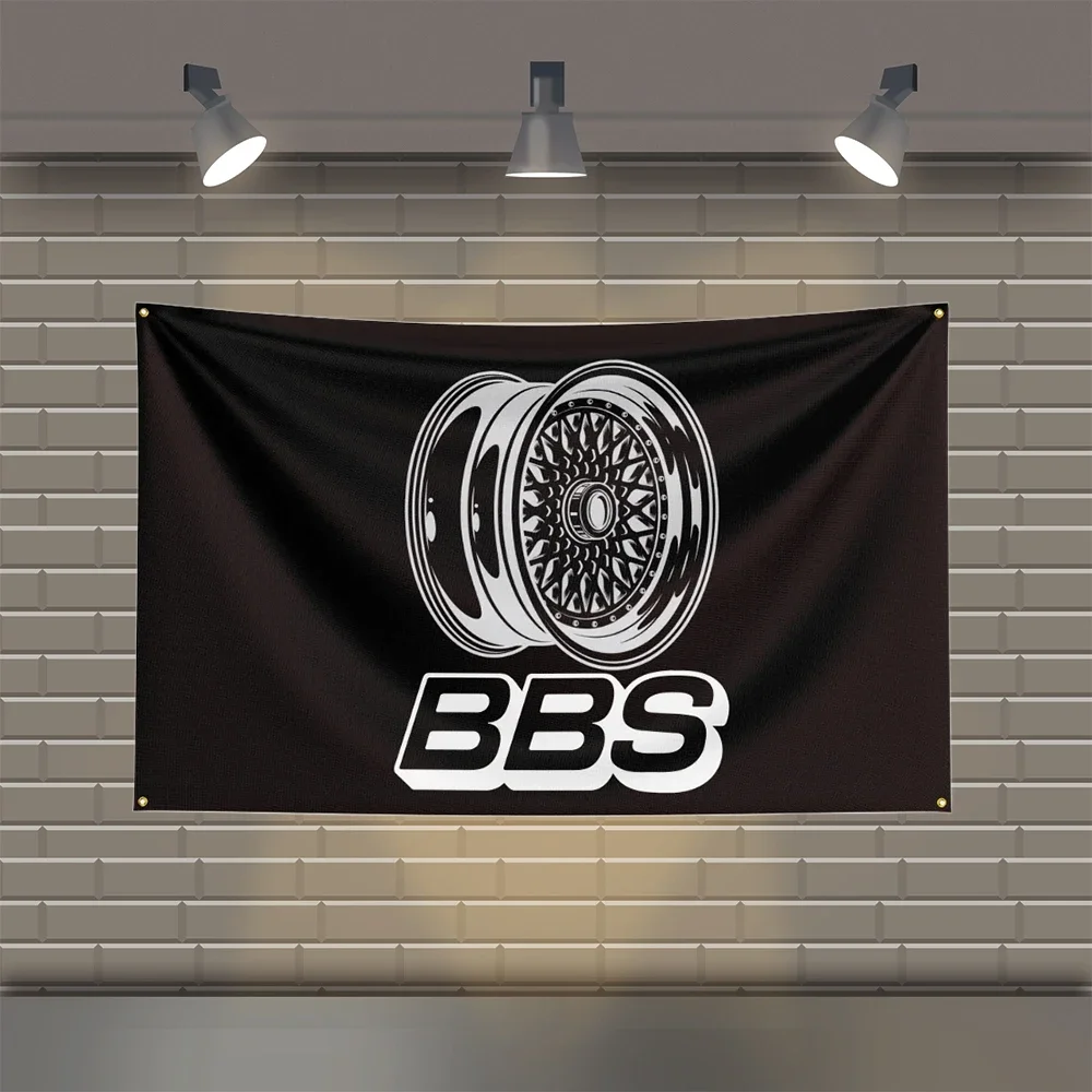 3x5 Ft BBS Flag Polyester Printed Auto Parts BannerFlags for Room Garage Decor