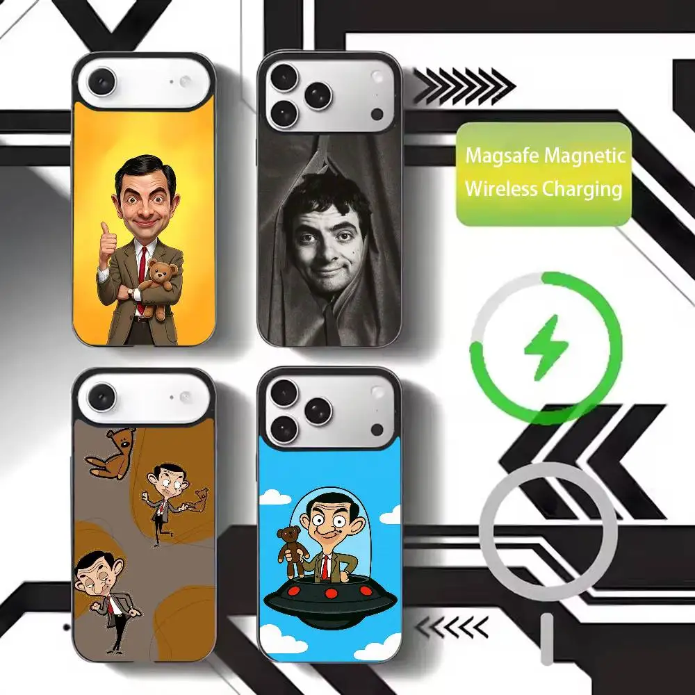 

Funny Mr B- BeanS Phone Case For iPhone17,16,15,14,13,12,11 Plus,Pro Max Magnetic For Magsafe Wireless Charging