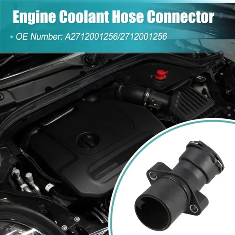 

3X Auto Thermostat Housing Pipe Joint For E-Class C-Class CLK Class SLK Class 2712001256 A2712001256