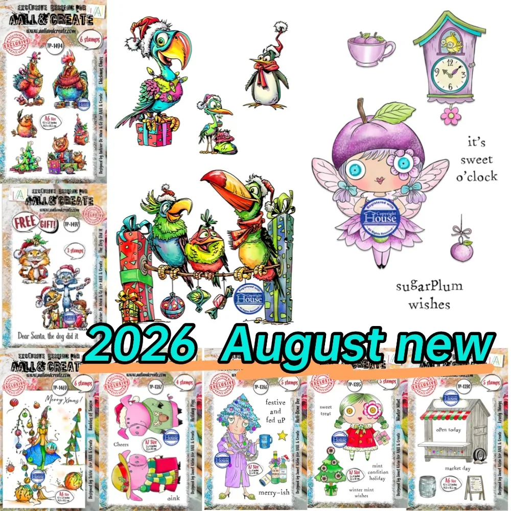 2026 Neue schöne Puppenstempel für Scrapbook, Tagebuch, Dekoration, Prägevorlage, DIY-Grußkarte, handgefertigt