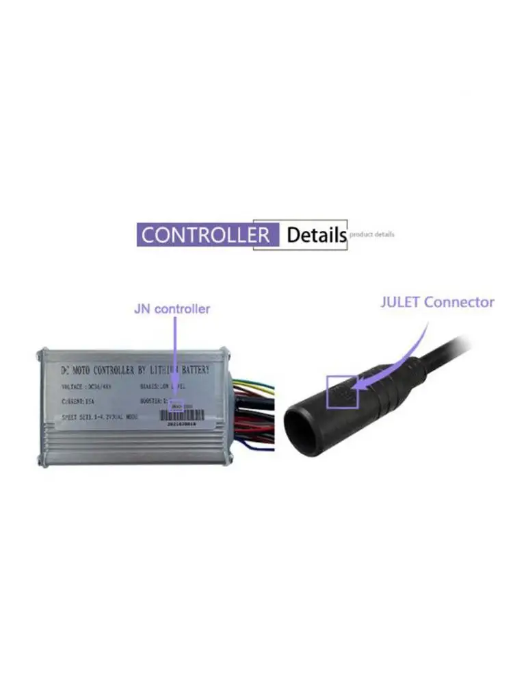 AliExpress JN 25A Waterproof Controller 36V/48V 500W Brushless Hub Motor For E-bike Controller Adapt To No. 2 Communication Protocol