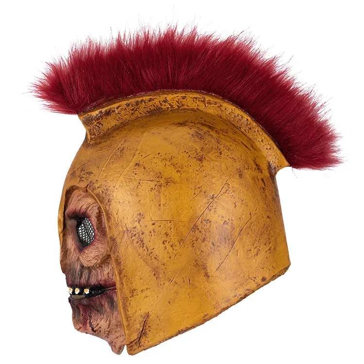 Vollkopfmaske mit Helm, Kostüm für Halloween, Weihnachten, Rollenspiel, Party, Cosplay-Maske – Detail 5
