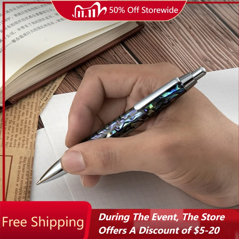 Japanese Luxury Stationery Pent Shell Patterned Automatic Pencil, Handmade HB0.5mm Collector's Gift Kawaii Mechanical Pencils