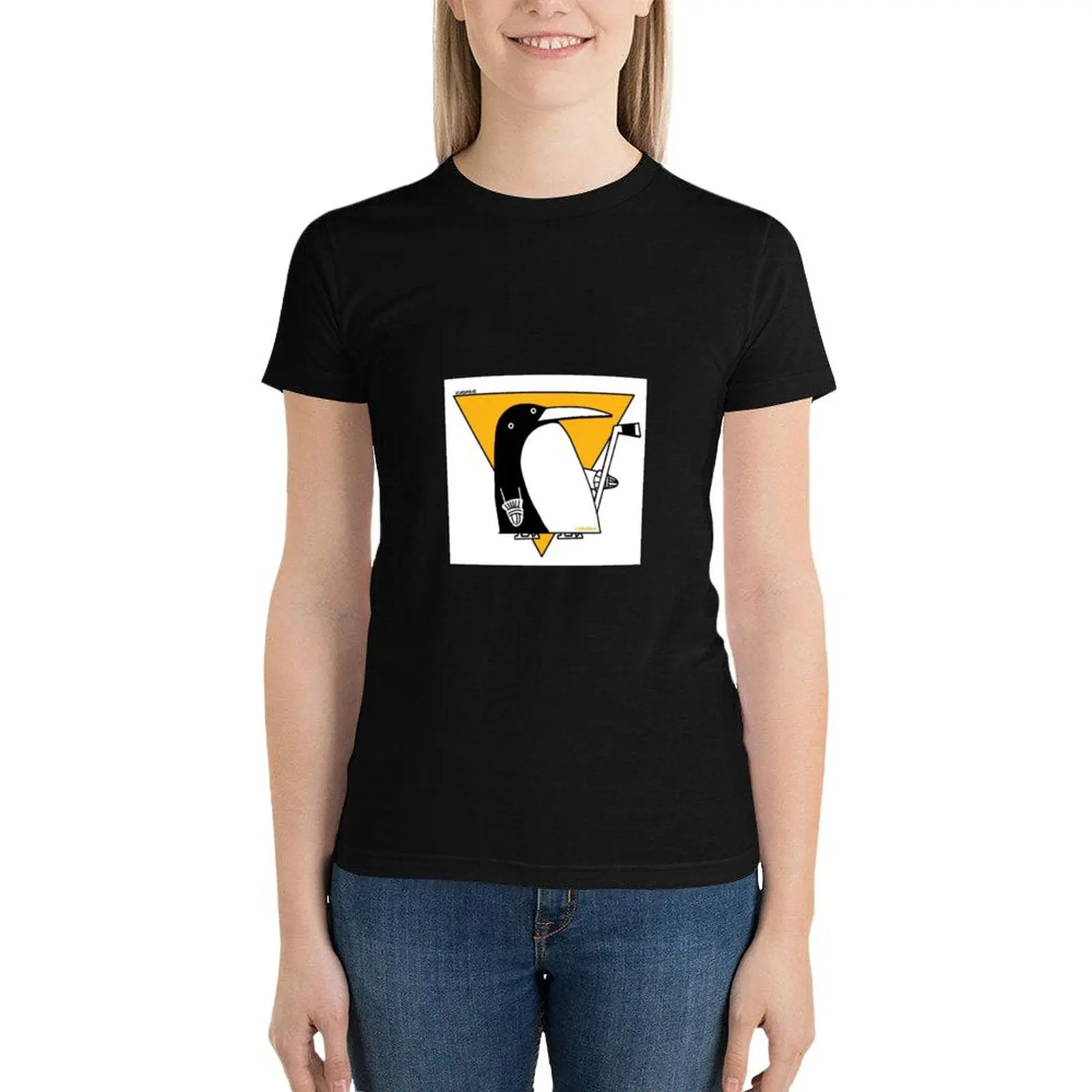 

Cubist Penguin T-Shirt Female clothing summer top t-shirt dress for Women plus size sexy