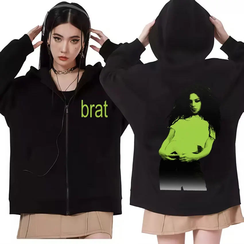 

Charli Xcx with Special Guest Shygirl Zip Up Hoodie Album Mens Tracksuit Aesthetic Sweatshirts Harajuku Coats Jackets Streetwear