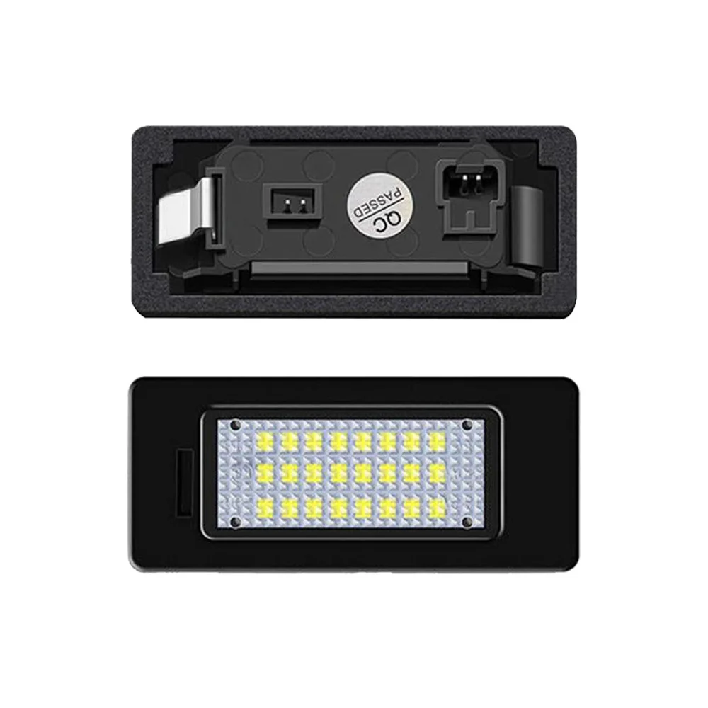 2x Car LED License Number Plate Lights Assembly For SKODA OCTAVIA III Hatchback 5e3;nl3;nr3 2012-2020 Canbus No Error No Warning