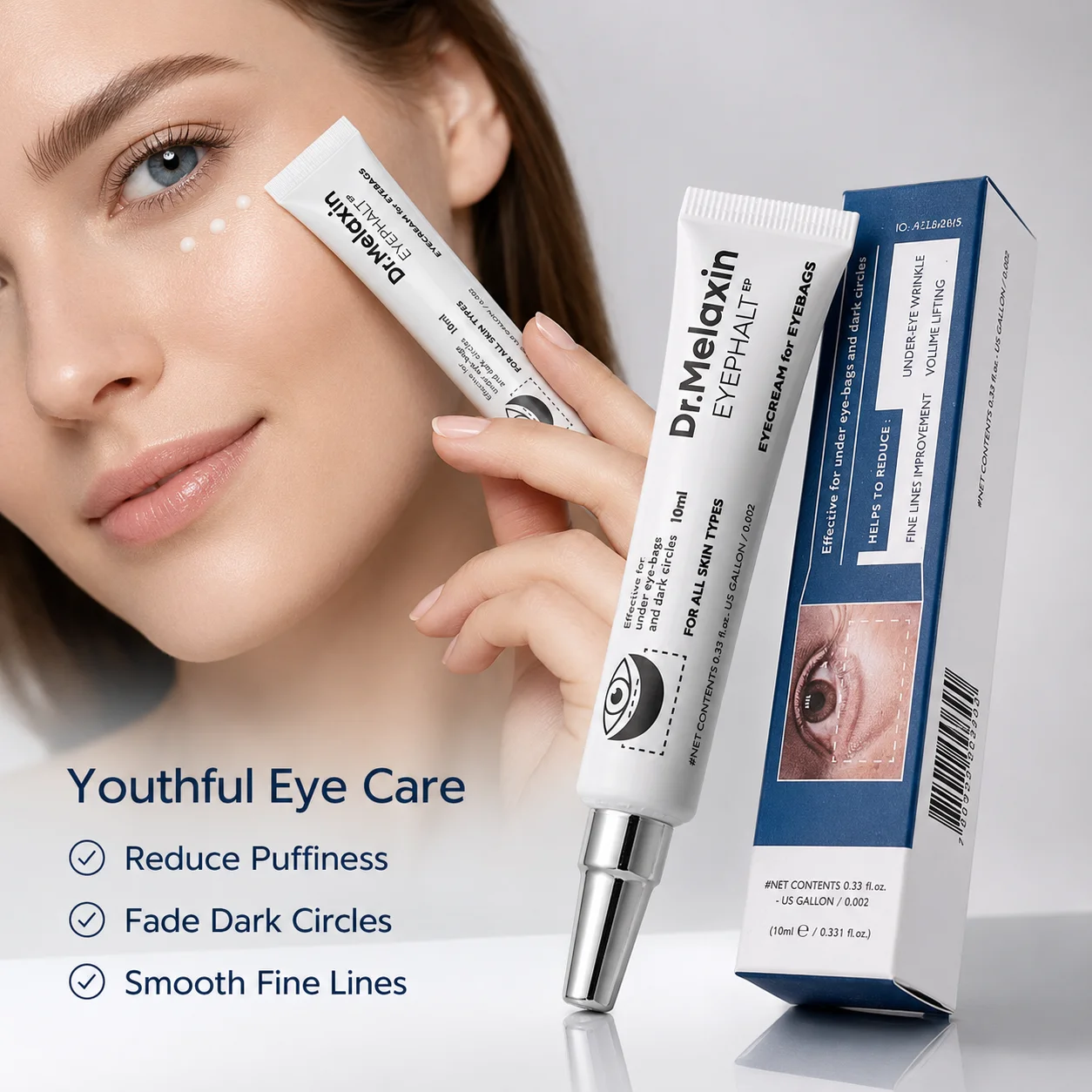 Eye Cream Firming Moisturizing Dark Circles Repair Fine Lines Reduction Under Eye Care For Puffiness Tear Trough Treatment