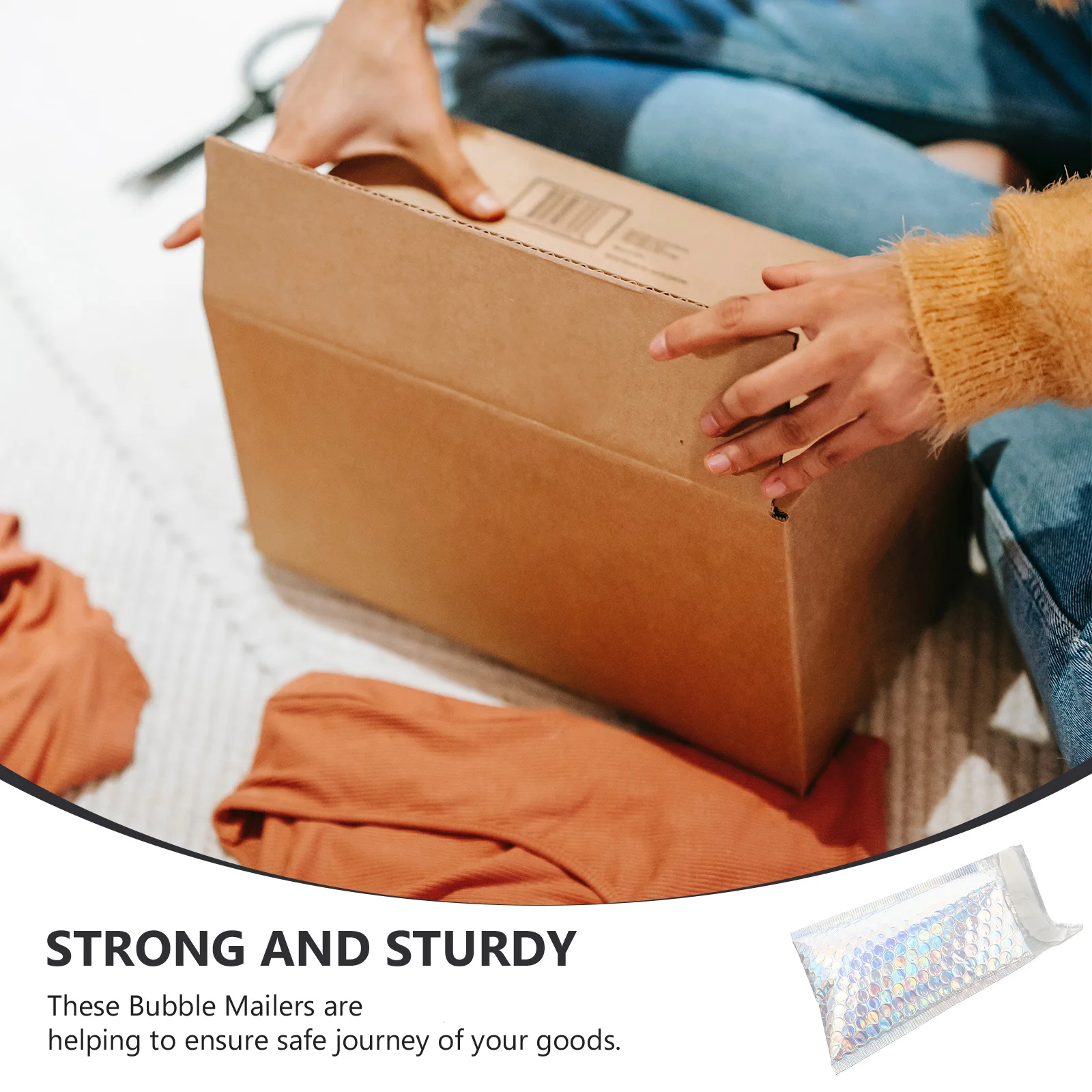 

16Pcs Bubble Mailers Waterproof Self Adhesive Shipping Bags for Clothing Packaging Mailing Bags Strong Seal