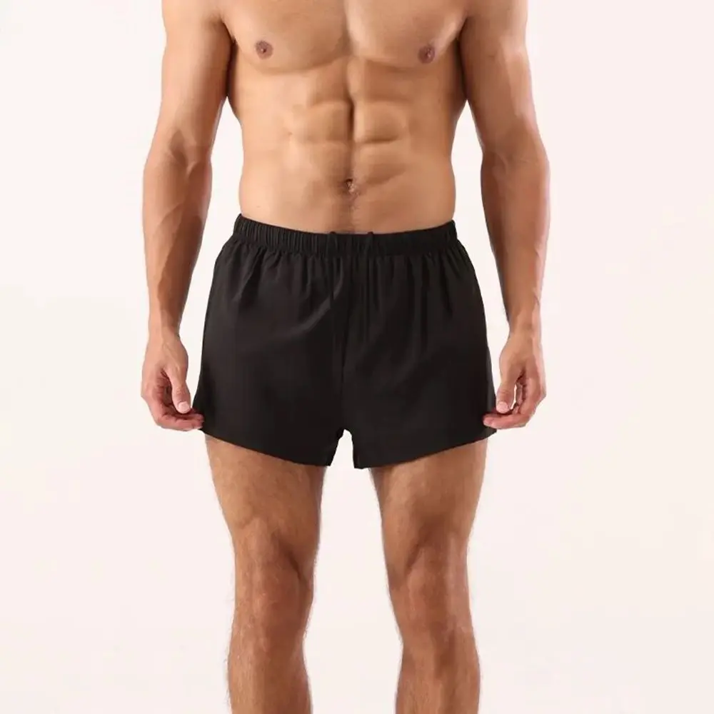 Mens Shorts Waist Zipper Pocket Double-Layer Close-Fitting Sports Shorts Summer Thin Running Jogging Training Casual Shorts