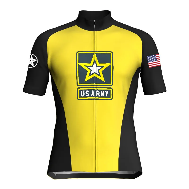 Short Sleeve Road Bike Jersey, Army Cycling Top, MTB Motocross Sweater, Race Shirt Wear, Trail Jacket, Sport Bibshort Clothes