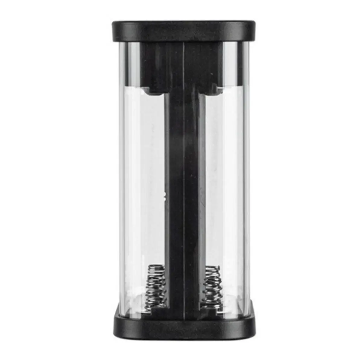 18650 Battery Power Bank Case, 22.5W Fast Charging Transparent Black LED Battery Storage Box 12