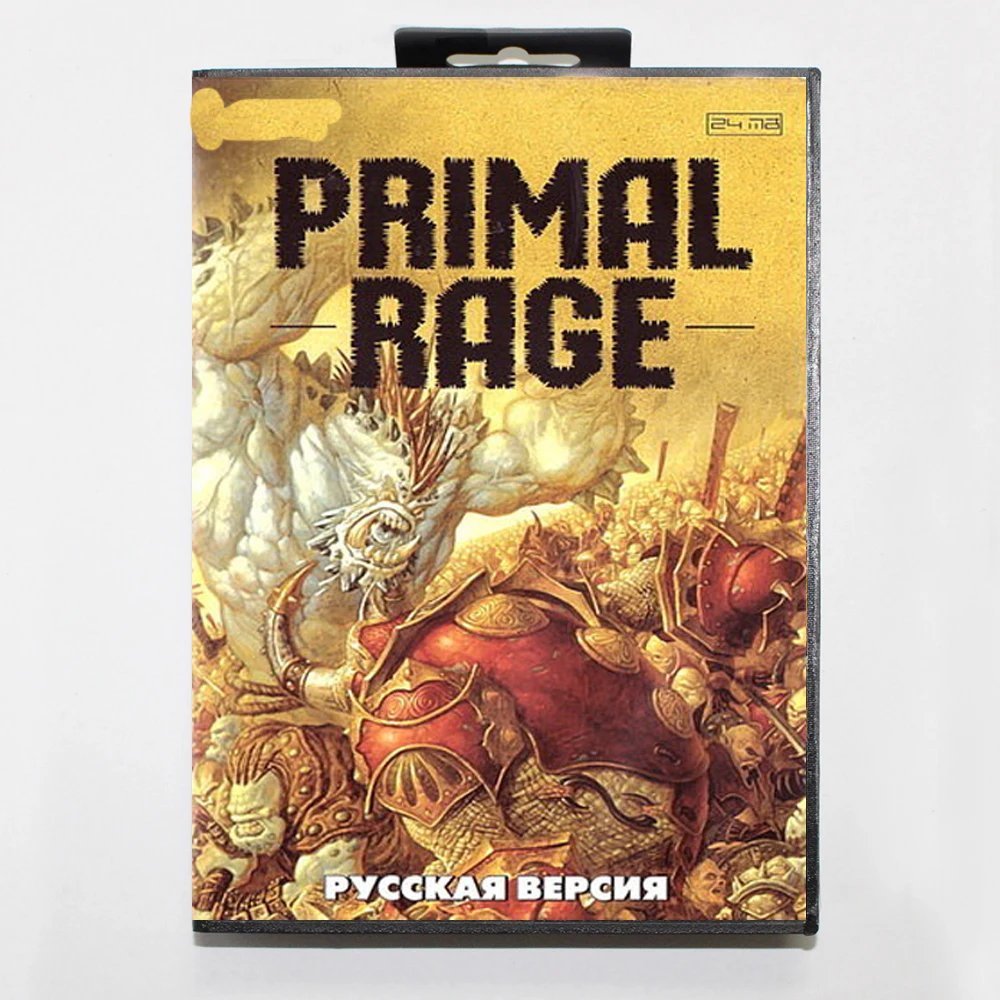 Primal Rage 16Bit MD Spielkassette mit RU Box für Sega Megadrive Genesis Systems