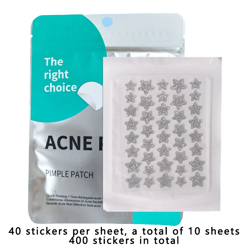 400/640pcs pentagram pattern acne patch, covering acne, suction, suppuration, and acne removal patches