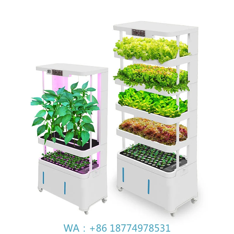 

l Hydroponic Growing System Equipment High Productivity 1 YearDetachable Remote Control Indoor Smart Multi-Layer Vertica