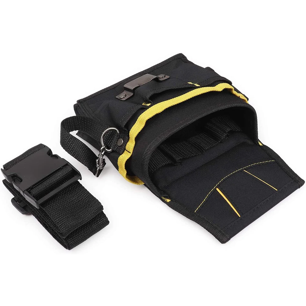 Waist Storage Tool Bag With Pockets 24*17*4cm 600D Oxford Fabric Belt Tool Black Electrician Holder Kits Pouch