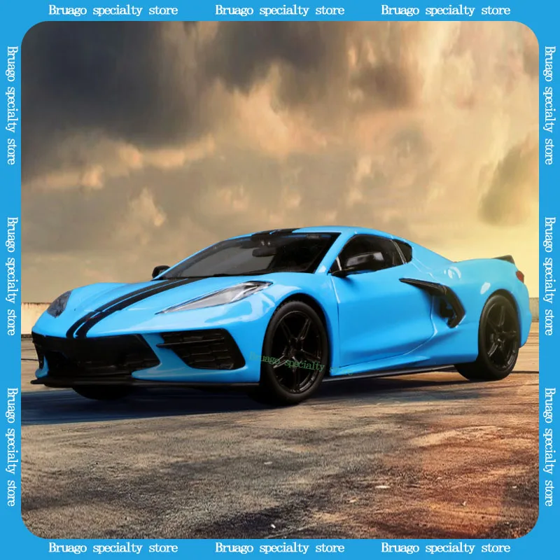 

Maisto 1:24 2020 Corvette Z51 Sports Car Blue Die Casting Metal Alloy Car Model Handicrafts Decoration Collection Toys Gifts