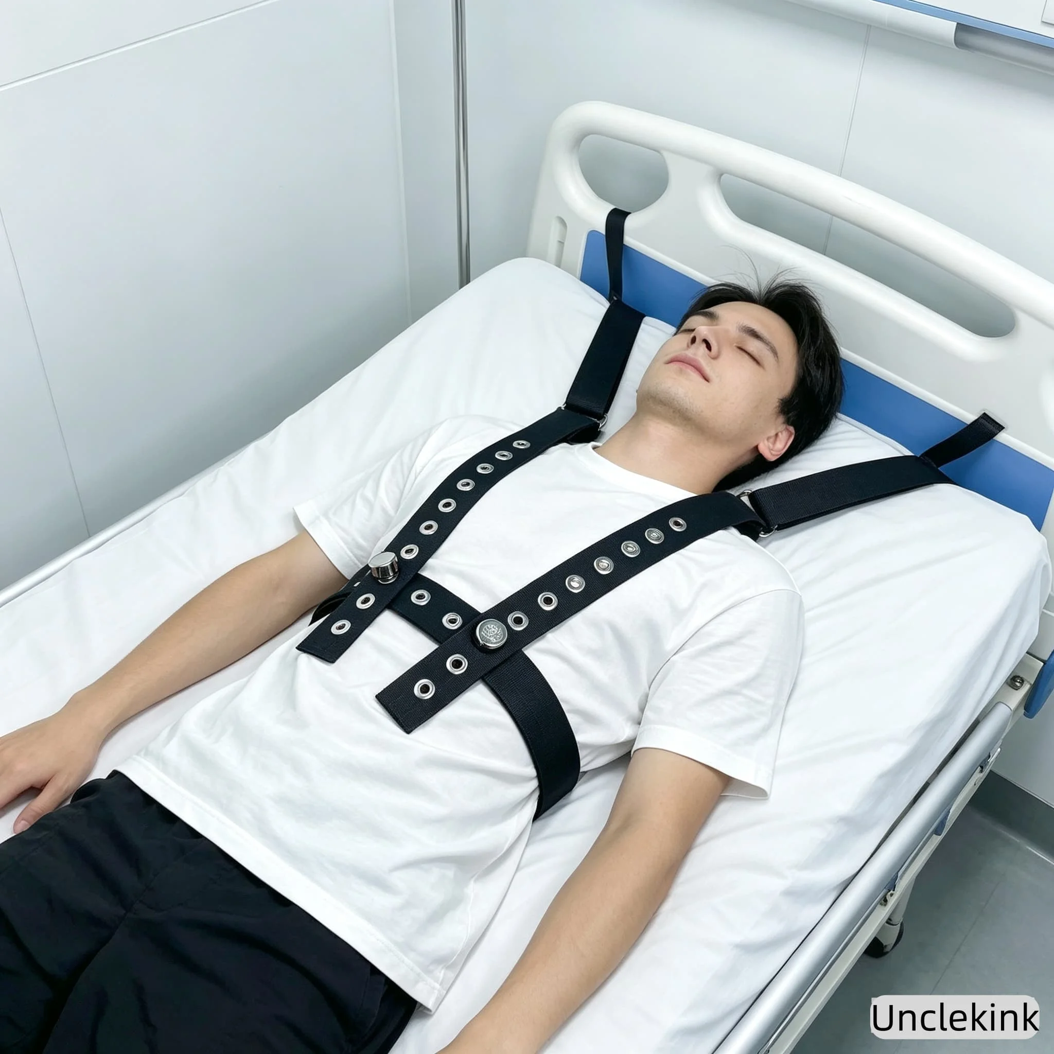 Medical Shoulder Restraint Harness Bed Safety Restraint Strap Anti-Self-Injury Torso Constraint Belt Agitated Dementia Patients