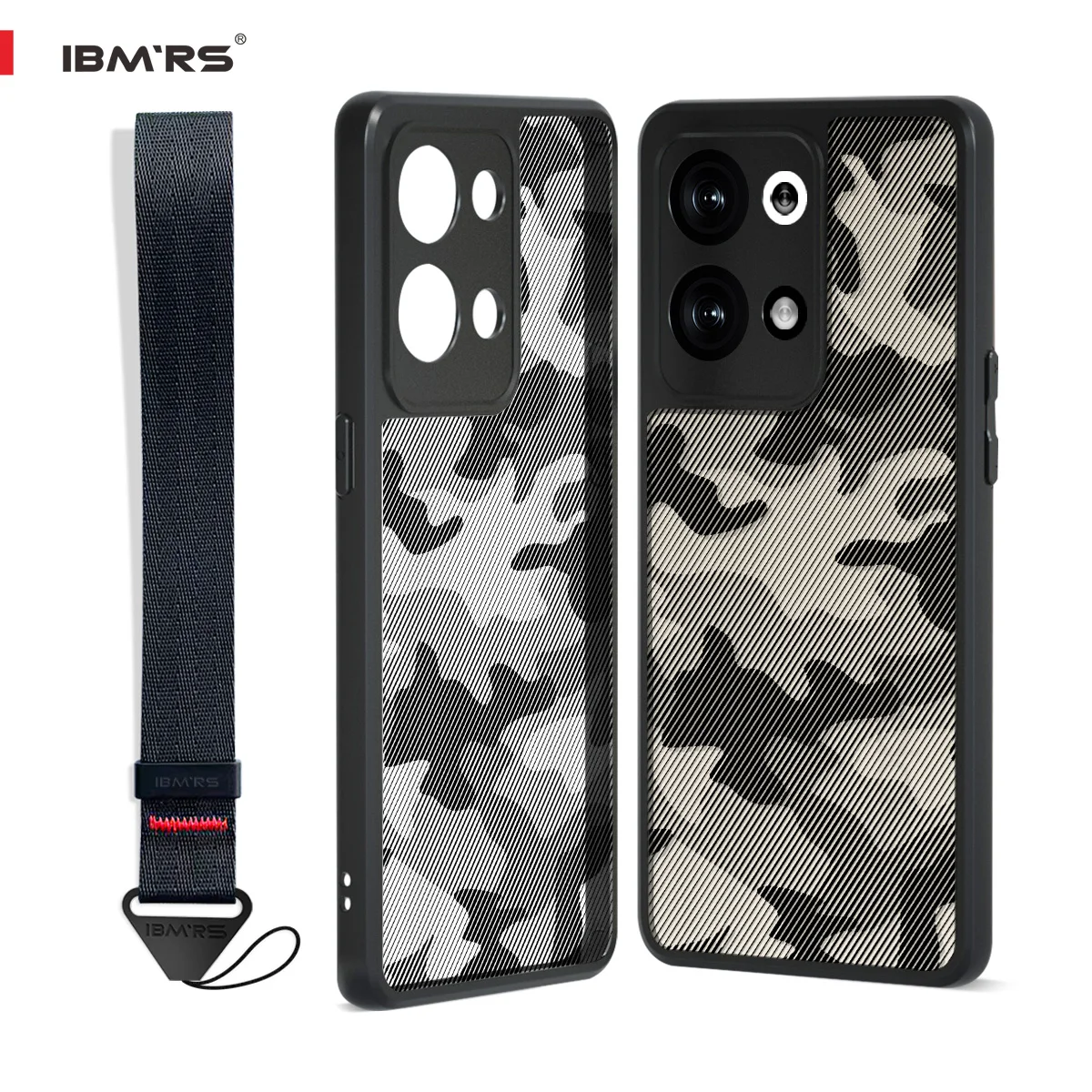 

IBMRS for OPPO Reno 9 Pro+ Case Compatible with Reno 9 Pro 9, Shockproof Protective Cover with Lanyard
