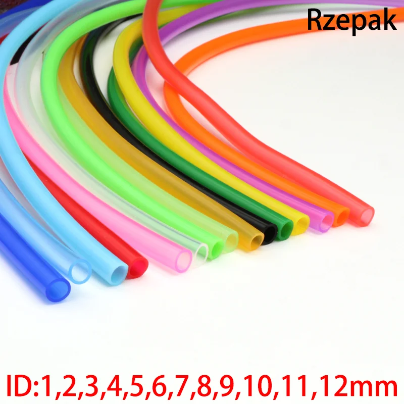 ID 1 2 3 4 5 6 7 8 9 10 12mm Food Grade Silicone Tube Flexible Rubber Hose Soft Drink Pipe Water Connector 1 Meter