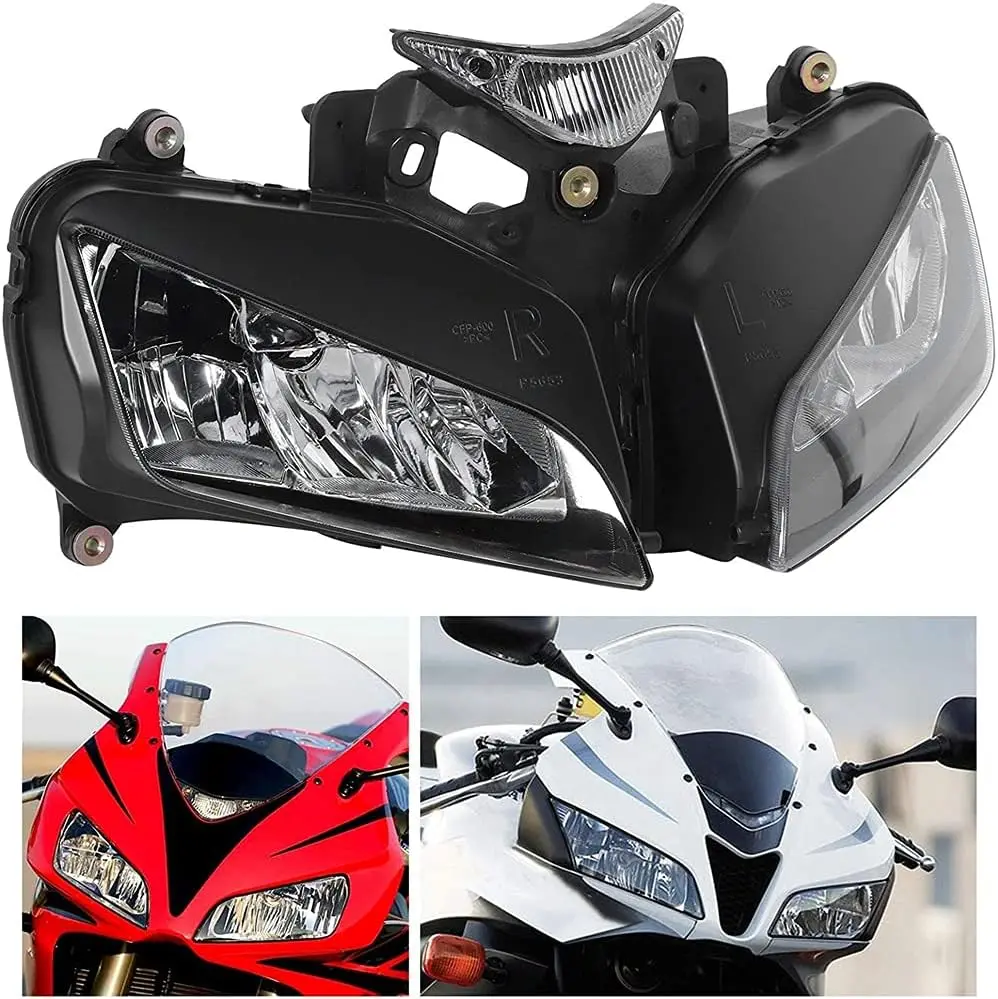 

Фара мотоцикла в сборе, совместимая с Honda CBR1000RR 2004 2005 2006 2007, пластиковая передняя фара для мотоцикла