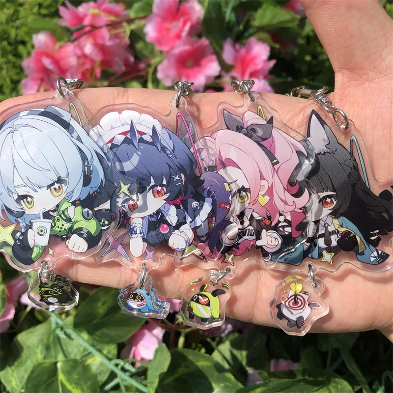 Spel Zenless Zone Zero Wise Belle Anby Demara Billy The Kid Cosplay Kostuum Acryl Sleutelhanger Sleutelhanger Accessoires Hanger