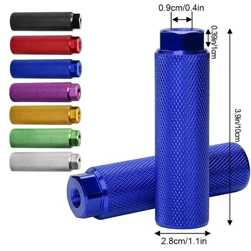 Imagen 2 del producto Reposapiés de Pedal de bicicleta de aleación, reposapiés para eje de bicicleta de montaña, agarre de cilindro de palanca, accesorios antideslizantes para eje delantero y trasero, 1 ud.