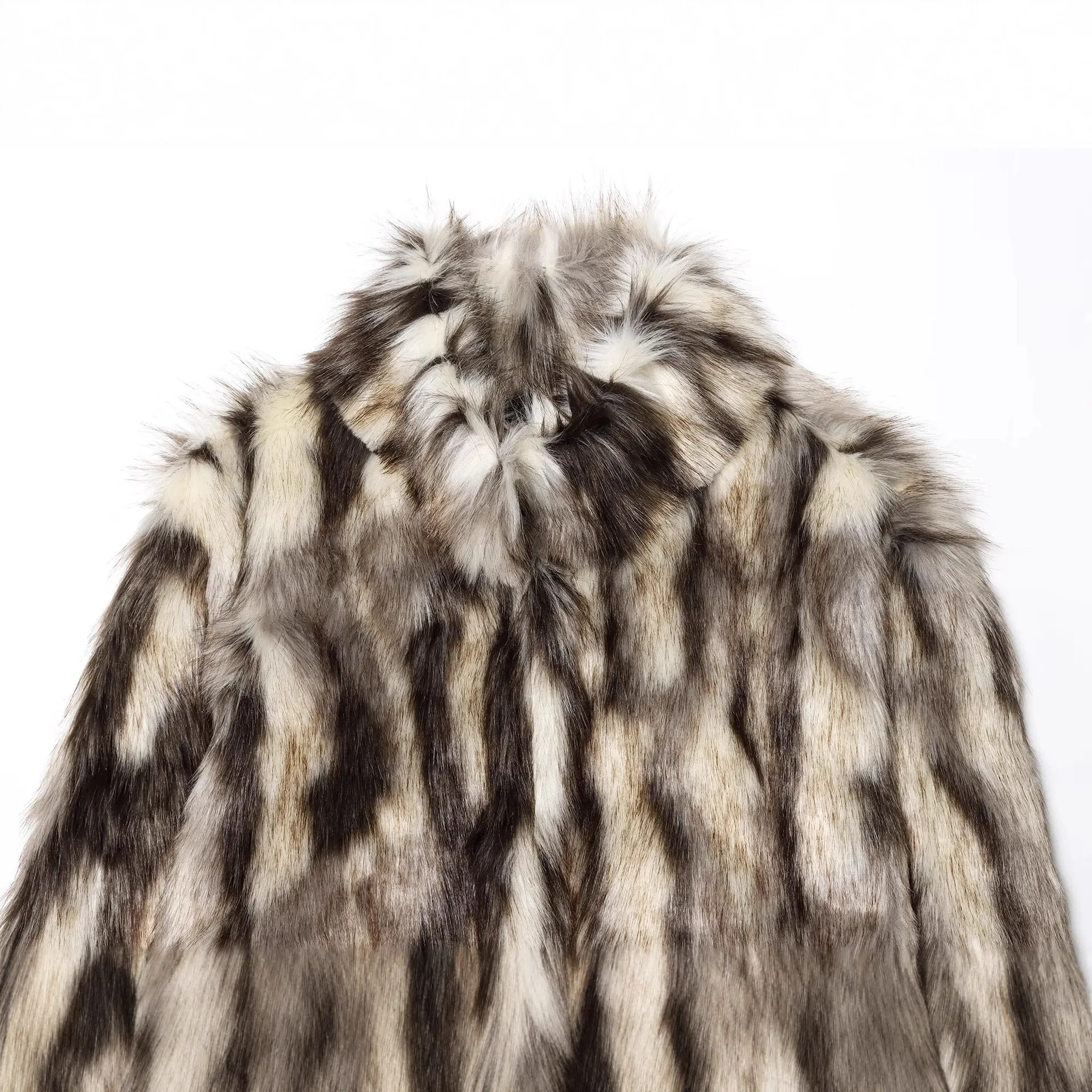 Abrigo cálido Thiened ort Faion de invierno para mujer Jaet piel sintética estampado de leopardo Top ropa de abrigo cálida señoras Premium ort Oute...