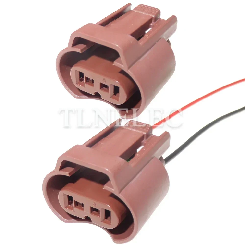 2 Pin Way Automotive Fog Lamp Waterproof Connector With Wires Auto Fog Light Sockets