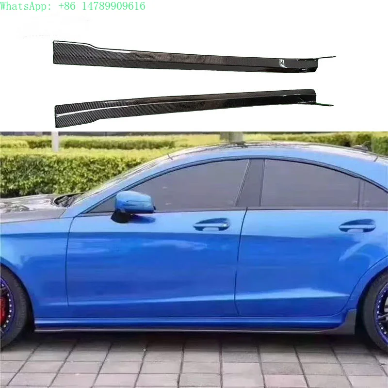 Extreme Makeover: Old To New Full CustomizationYOMDO W218 Rz Style Real Carbon Fiber Side Skirts Side Bumper Lip For  Be