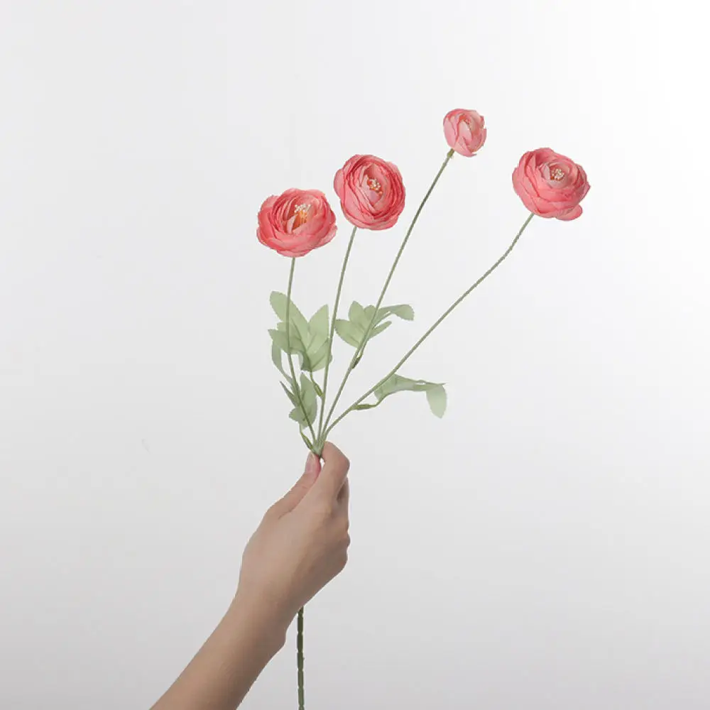 Luxury Silk Tea Rose Bouquet Artificial Peony For Home Interior Decoration Living Room Table Centerpiece Realistic Plant