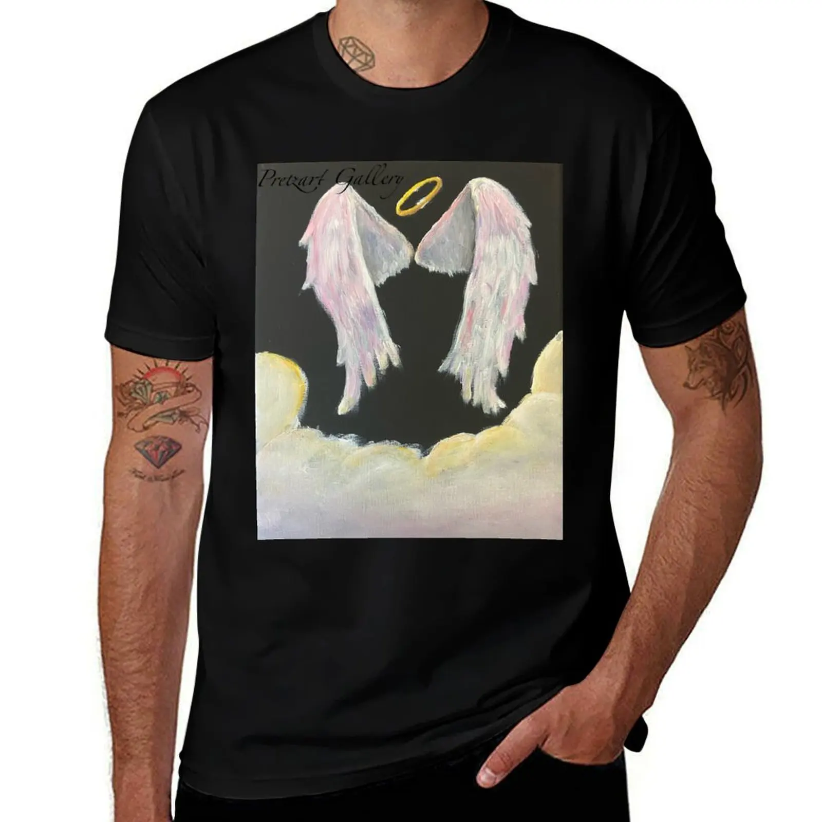 

Angel wings T-Shirt anime t shirts for man man t shirt cotton high quality T-Shirt