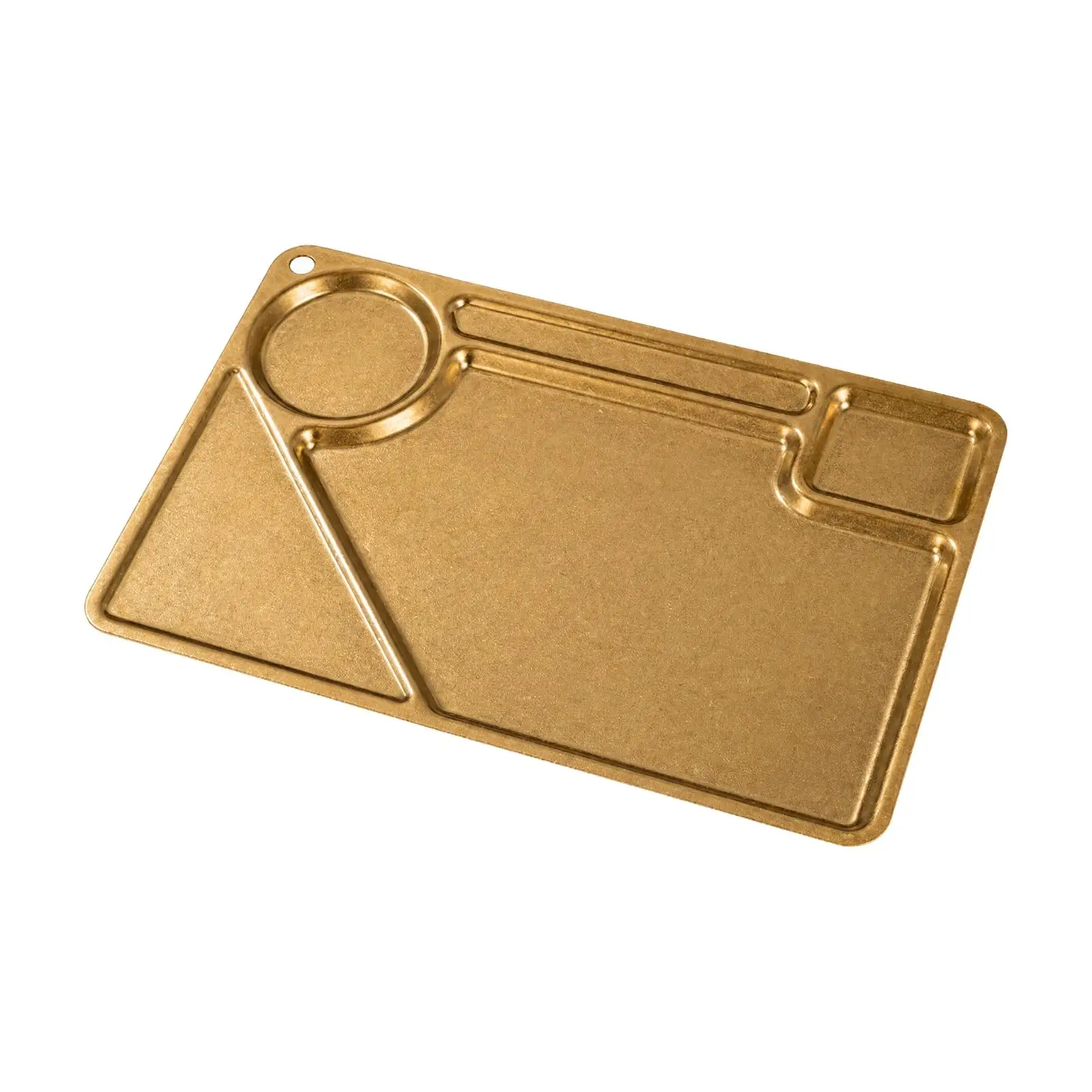 304 Stainless Steel Divided Tray Retro Industrial Serving Tray with Cup Recess Easy to Clean Long-Lasting for Kitchens