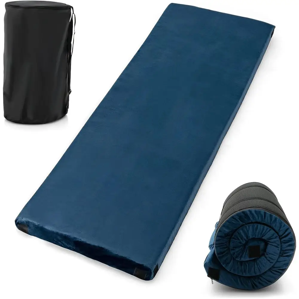 

Portable Folding Sleeping Mat with Anti-Slip Base, Waterproof, Travel Bag, Single/Twin Size Options