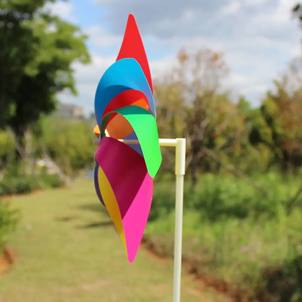 DIY Camping Kids Toy Home Decoration Ornament Wind Spinner Windmill