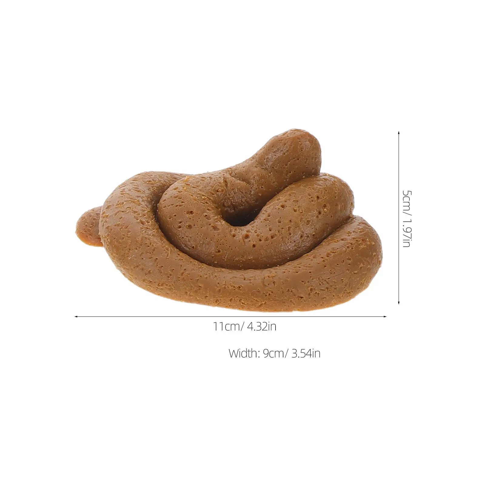 1Set Soft Realistic Poop Gag Set Fake Brown Stool Prank Accessory Bathroom Lawn Office Party April Fools Joke Jute Bag Prank Set