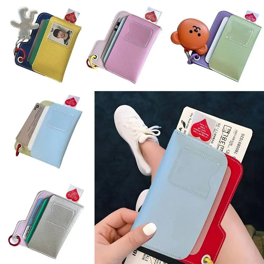 

NEW Ultra-thin Passport Holder PU Leather Multi-functional Credit Card Holder Lightweight Credit Card Wallets Travel