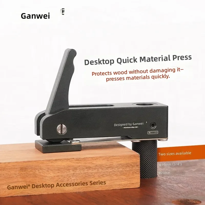 Aluminum Alloy Woodworking Desktop Press Fixture Fast Manual Clamp Plate DIY Machinery Accessories for Woodworking Projects