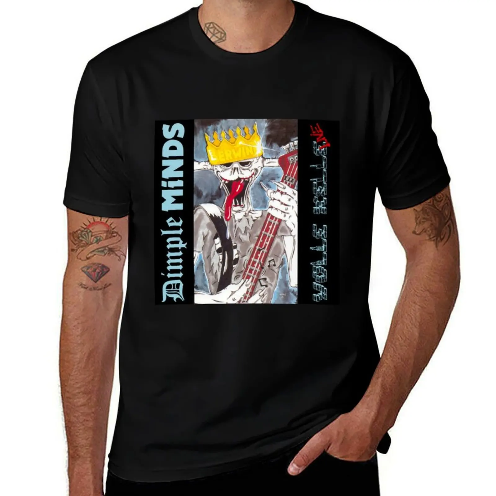 dimple minds T-Shirt Basic Plain Short Sleeve Crew Neck Tee T-Shirt