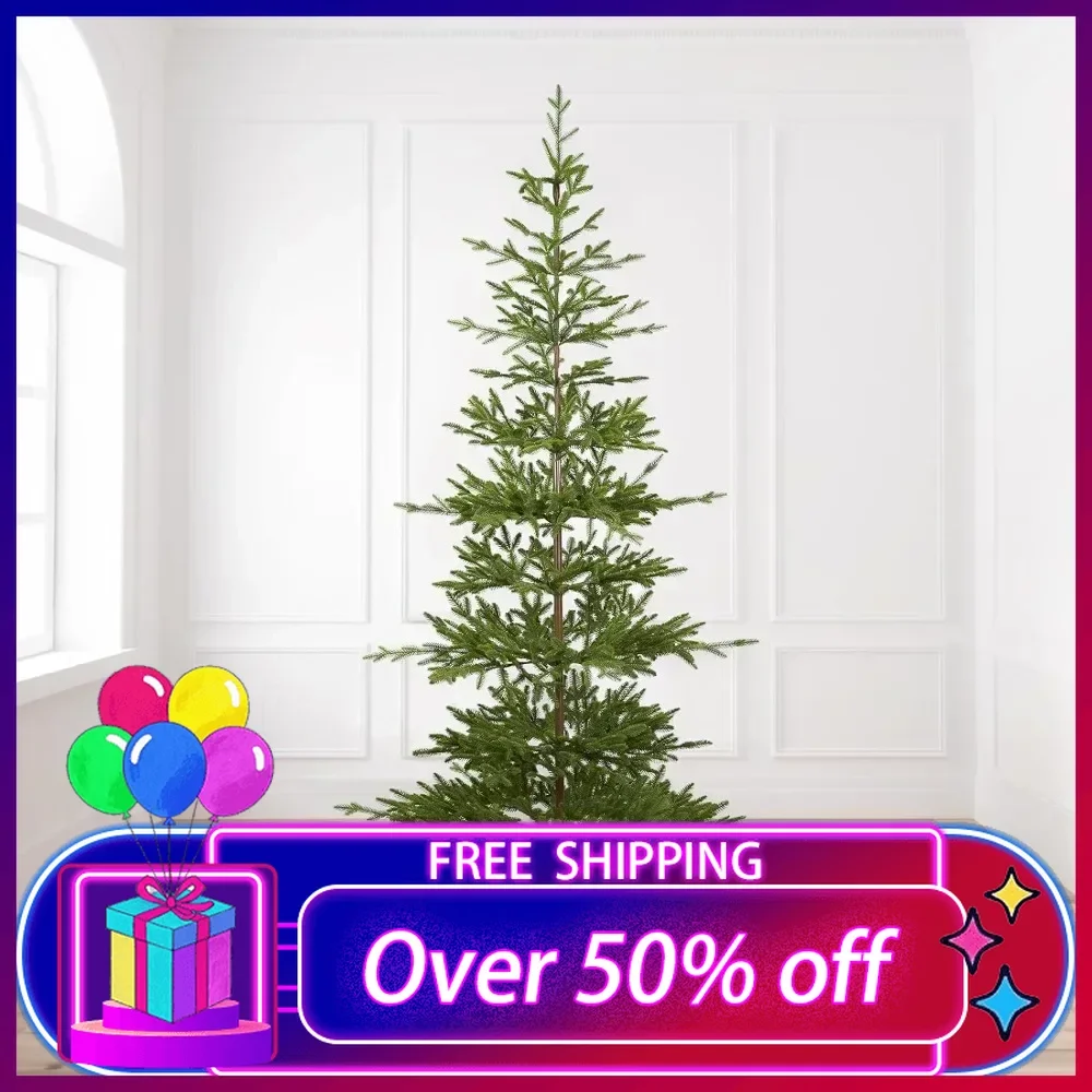 Pre-Lit 7 FT Alpine Fir Artificial Christmas Tree with 300 Clear Lights,XMT-2311-70,Sparse Christmas Tree, Green,for home&office