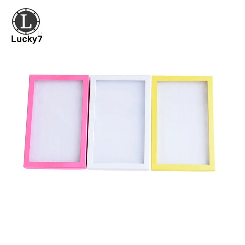 Wholesale 50 Slot Sponge Ring Display Box Cardboard Jewelry Box Storage Case Holder Showcase Ring Cufflink Jewelry Tray