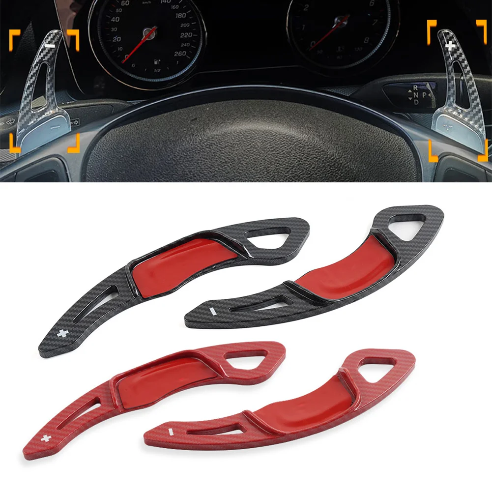 

Carbon Fiber Look Car Steering Wheel Paddle Shifter Extension For VW Golf 7 GTI R GTD GTE Polo Lamando Jetta Scirocco